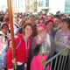 Pink-haired Makenzie got in line at 4 a.m. to get a free Hello Kitty tattoo/Gillian G. Gaar